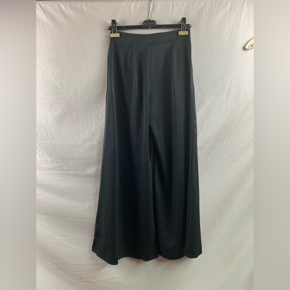 Black High Waist Wide Leg Pants - Picture 7 of 8